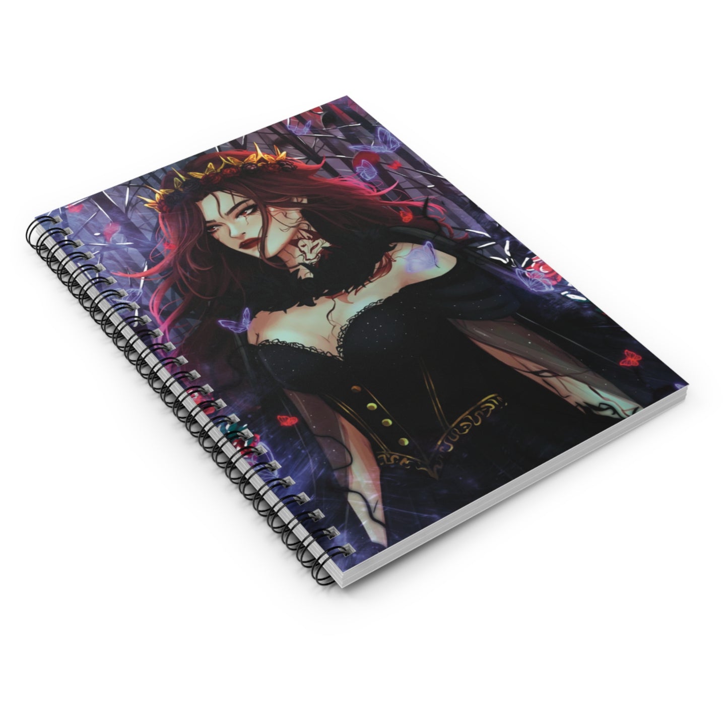 The Crimson Snow Notebook - Ruled Line with Enchanting Artwork