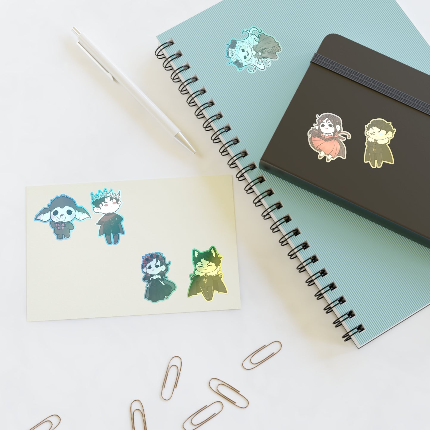 The Crimson Snow Character Sticker Sheets
