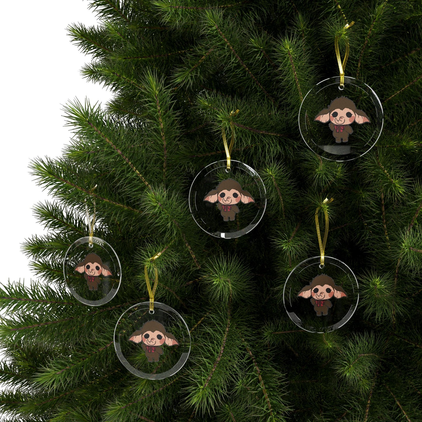 The Crimson Snow - Raggart - Glass Ornament