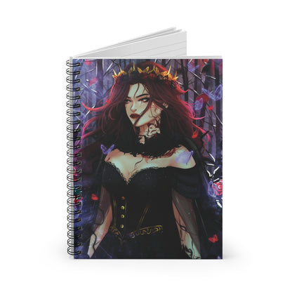 The Crimson Snow Notebook - Ruled Line with Enchanting Artwork