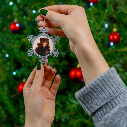 The Crimson Snow - Ornament - Seraphine Ashcroft