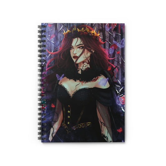 The Crimson Snow Notebook - Ruled Line with Enchanting Artwork