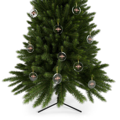 The Crimson Snow - Raggart - Glass Ornament